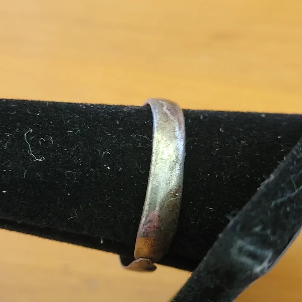 Vintage Tested Sterling Silver Spoon Wrap Ring Adjustable Unmarked